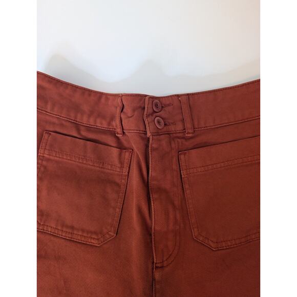 Faherty Uma High Waisted Cropped Pants in Ginger Spice Size 29 - Picture 6 of 16